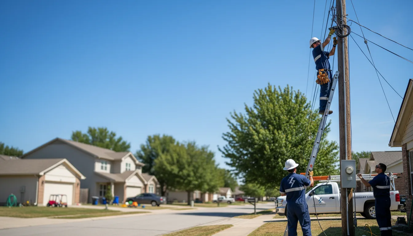 Residential electrician providing installation services in Lisbon, IA